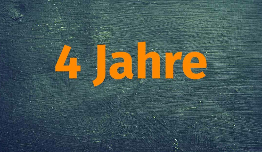 Zahl des Monats März: 4 Jahre