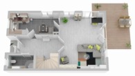 Grundriss EG - Einzugsbereites Endreihenhaus mit gemütlichem Grundstück für die kleine Familie!