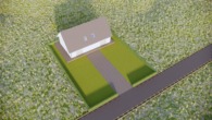 Vogelperspektive - Effizienzhaus A+: NEUBAU von 111 m²-DHH – auf tollem Grundstück